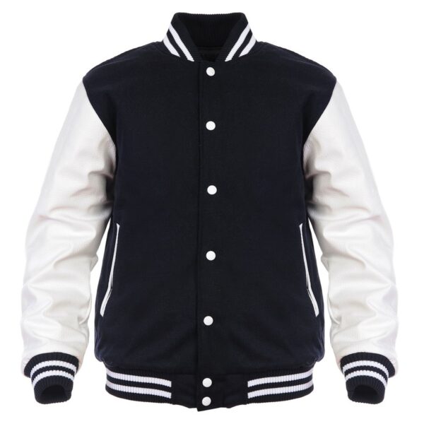 Men Varsity Leather Sleeves - Image 3