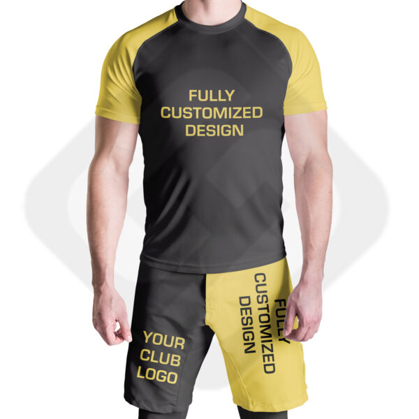 BJJ MMA Shorts & Rash Guard Set – Full & Half Sleeves + Leggings | Grappling Fightwear - Image 6