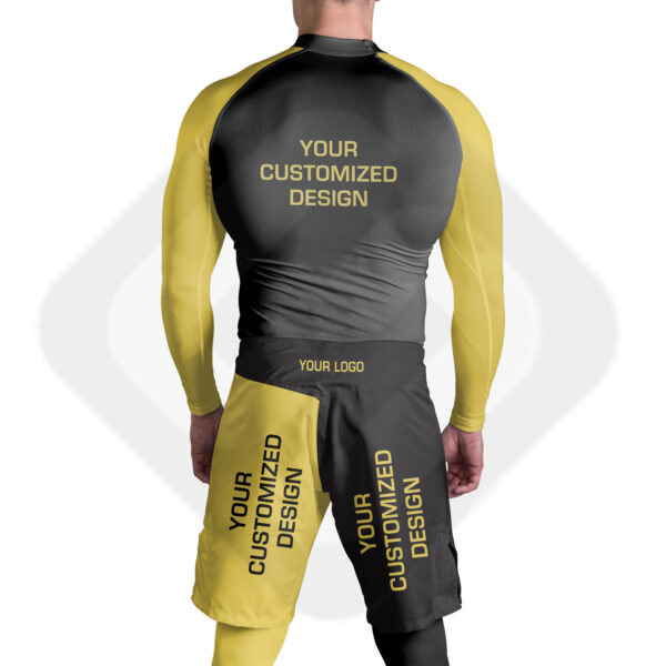 BJJ MMA Shorts & Rash Guard Set – Full & Half Sleeves + Leggings | Grappling Fightwear - Image 7